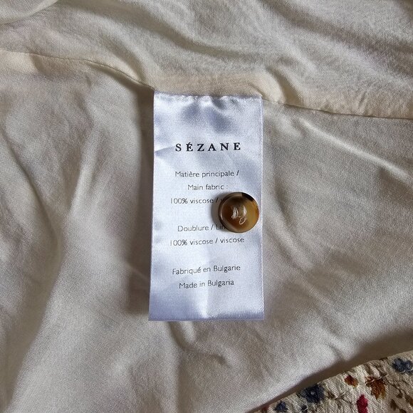Sezane Ophelia Dress Chanson D'été - Size 36 - Picture 8 of 9